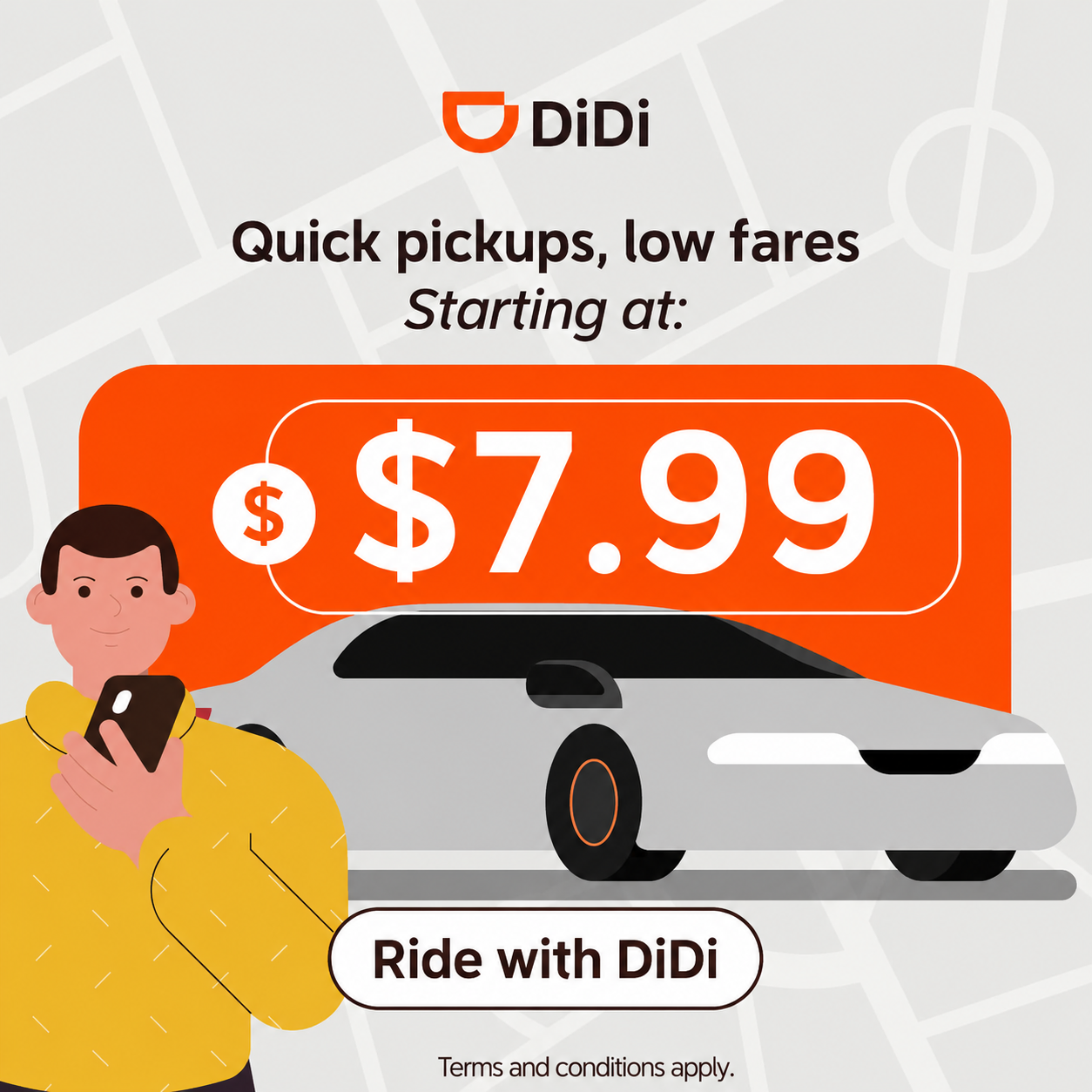 DiDi Facebook ad: DiDi Rider: Affordable rides