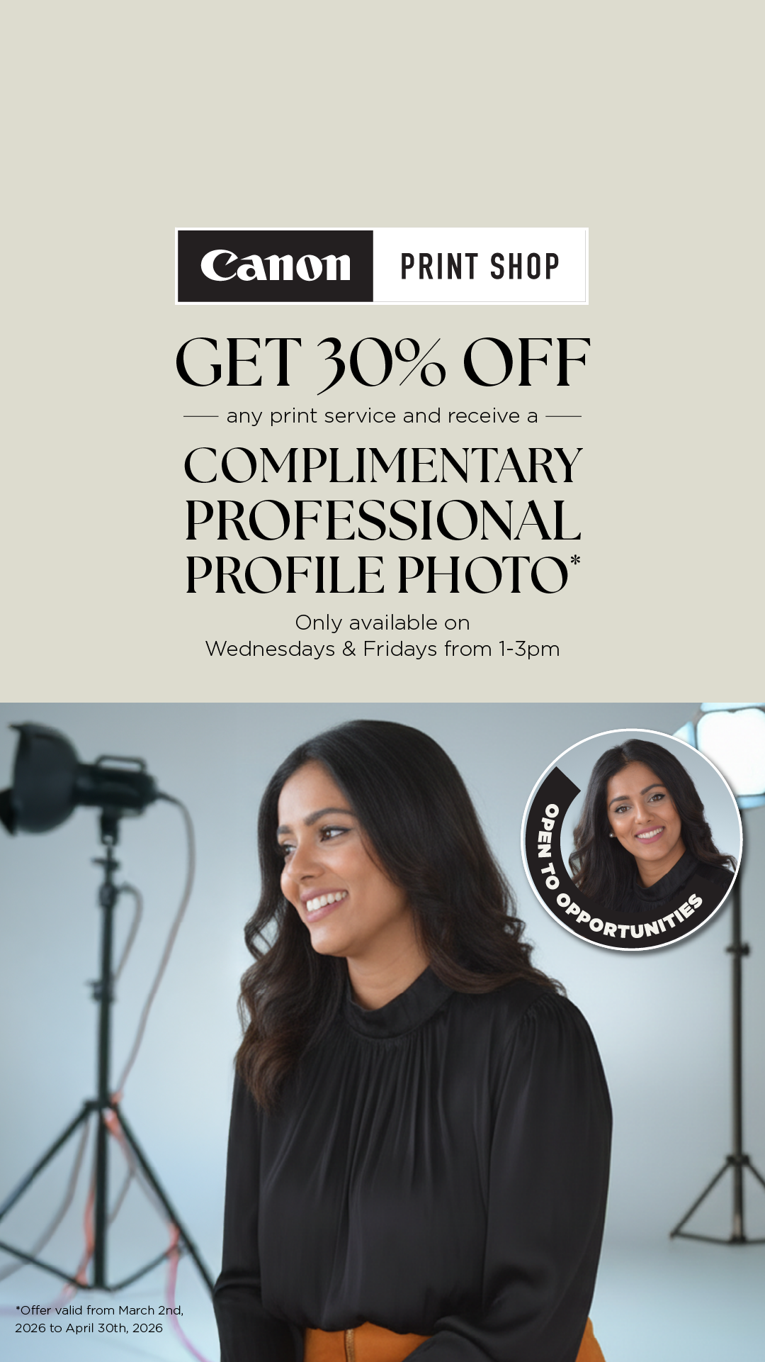 Canon Canada Facebook ad