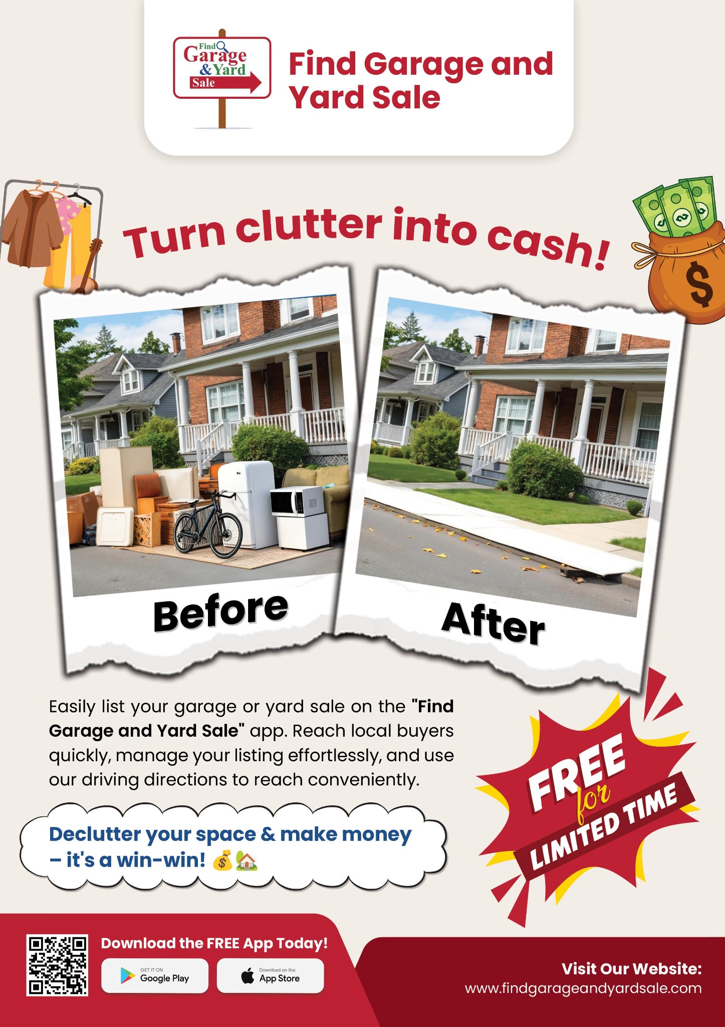 Find Garage and Yard Sale Facebook ad: Browse by city, see what's for sale, and never miss a…