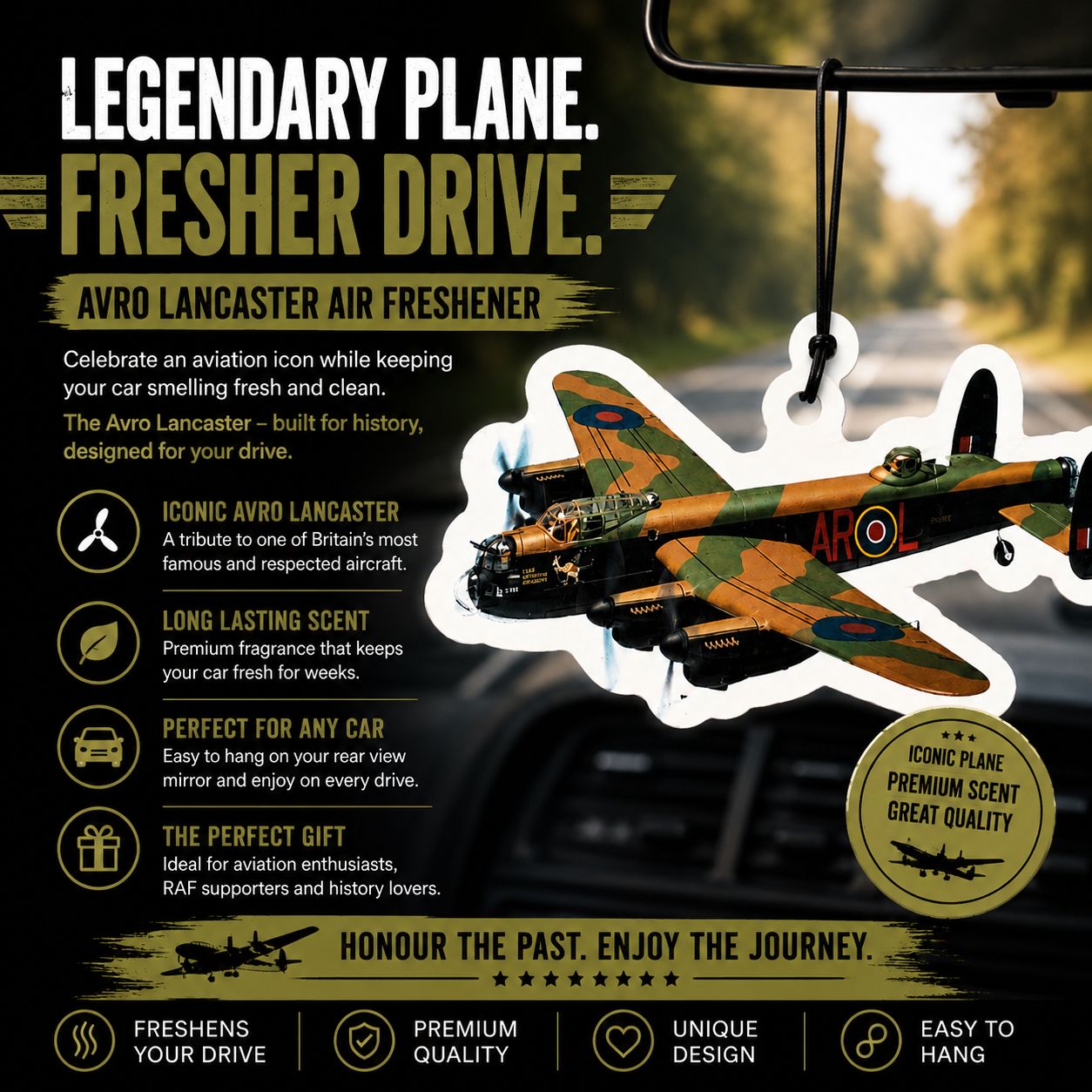MyFreshScent.com Facebook ad: Lancaster Bomber Car Air Freshener - MyFreshScent