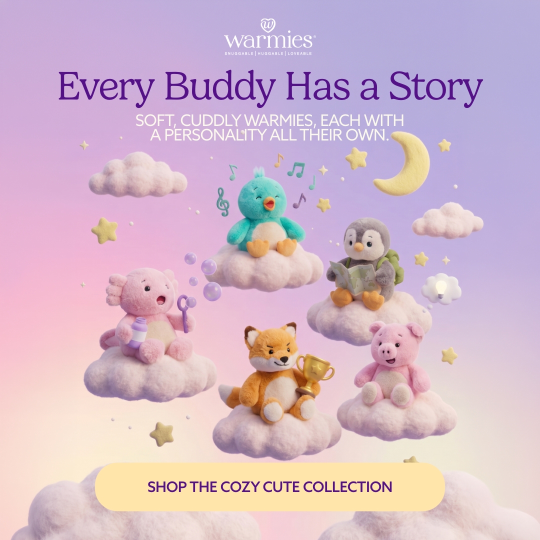 Warmies USA Facebook ad: Soft, Cute, and Going Fast