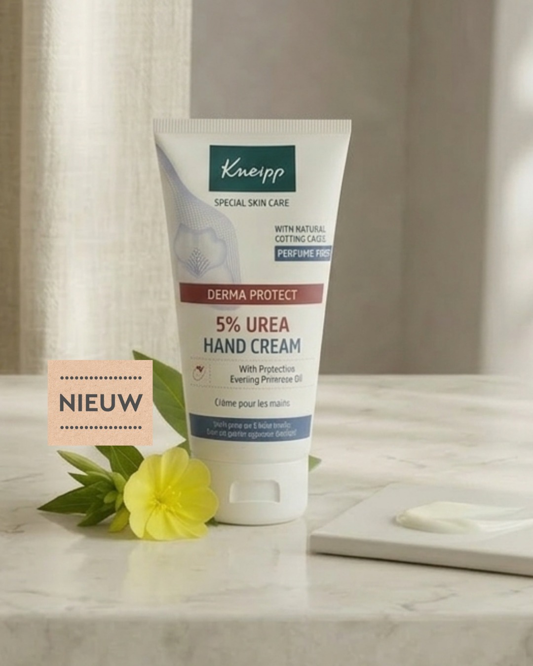 Kneipp Facebook ad: NIEUW! Last van droge, ruwe handen maar altijd…