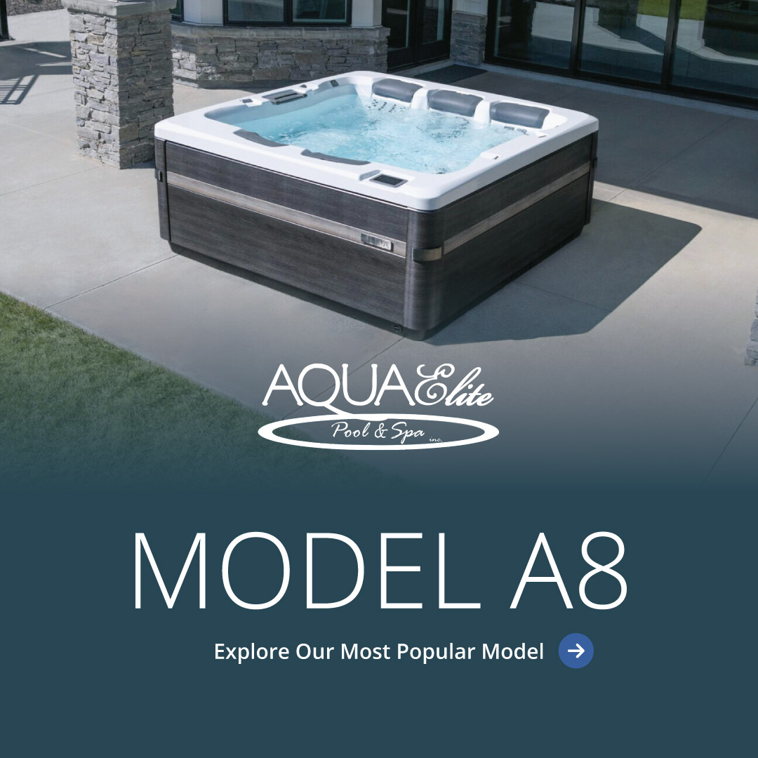 Aqua Elite Pool & Spa Facebook ad: Stretch out & relax in the spacious Bullfrog…