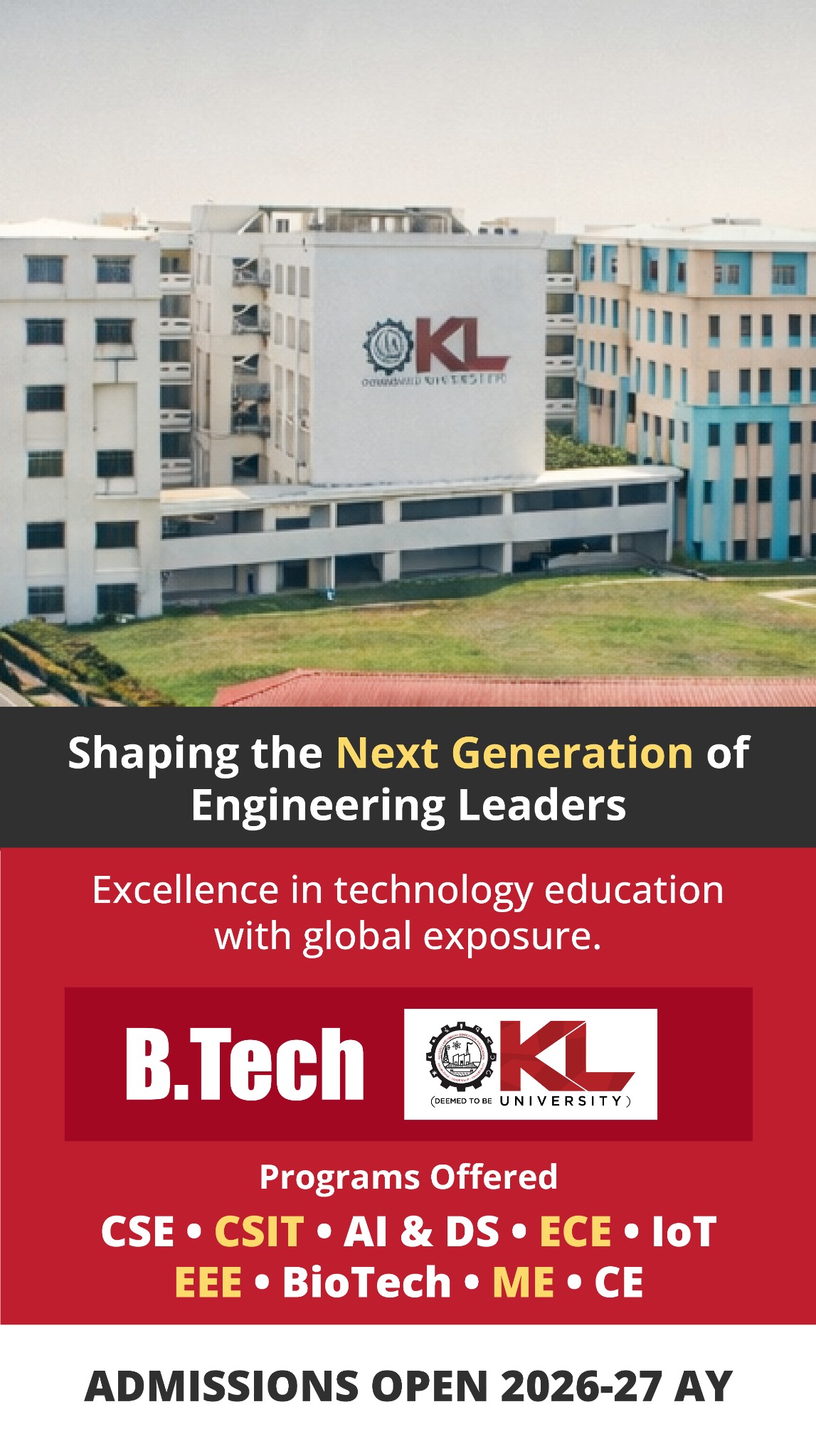 KL University Facebook ad