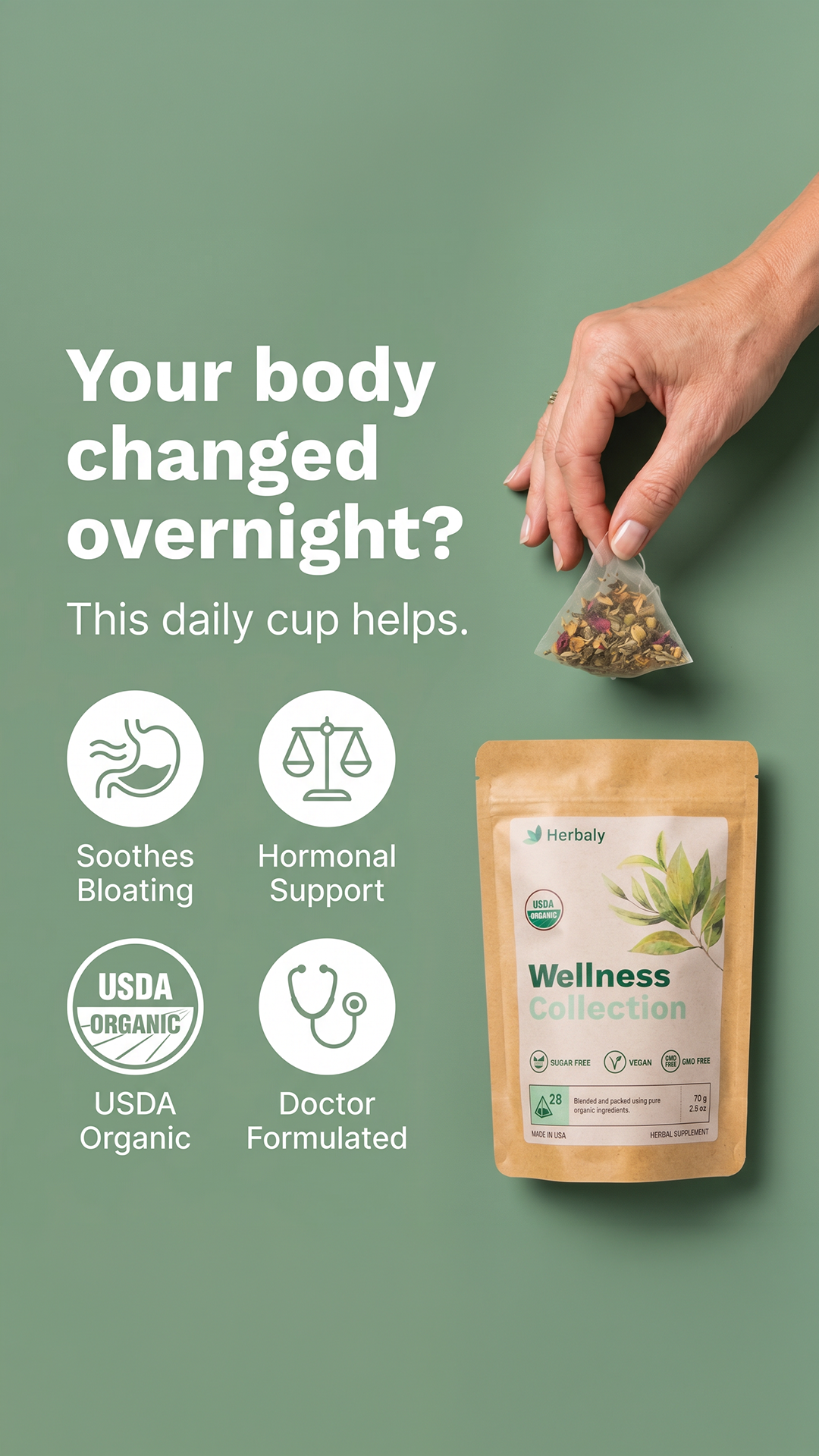 Herbaly Facebook ad