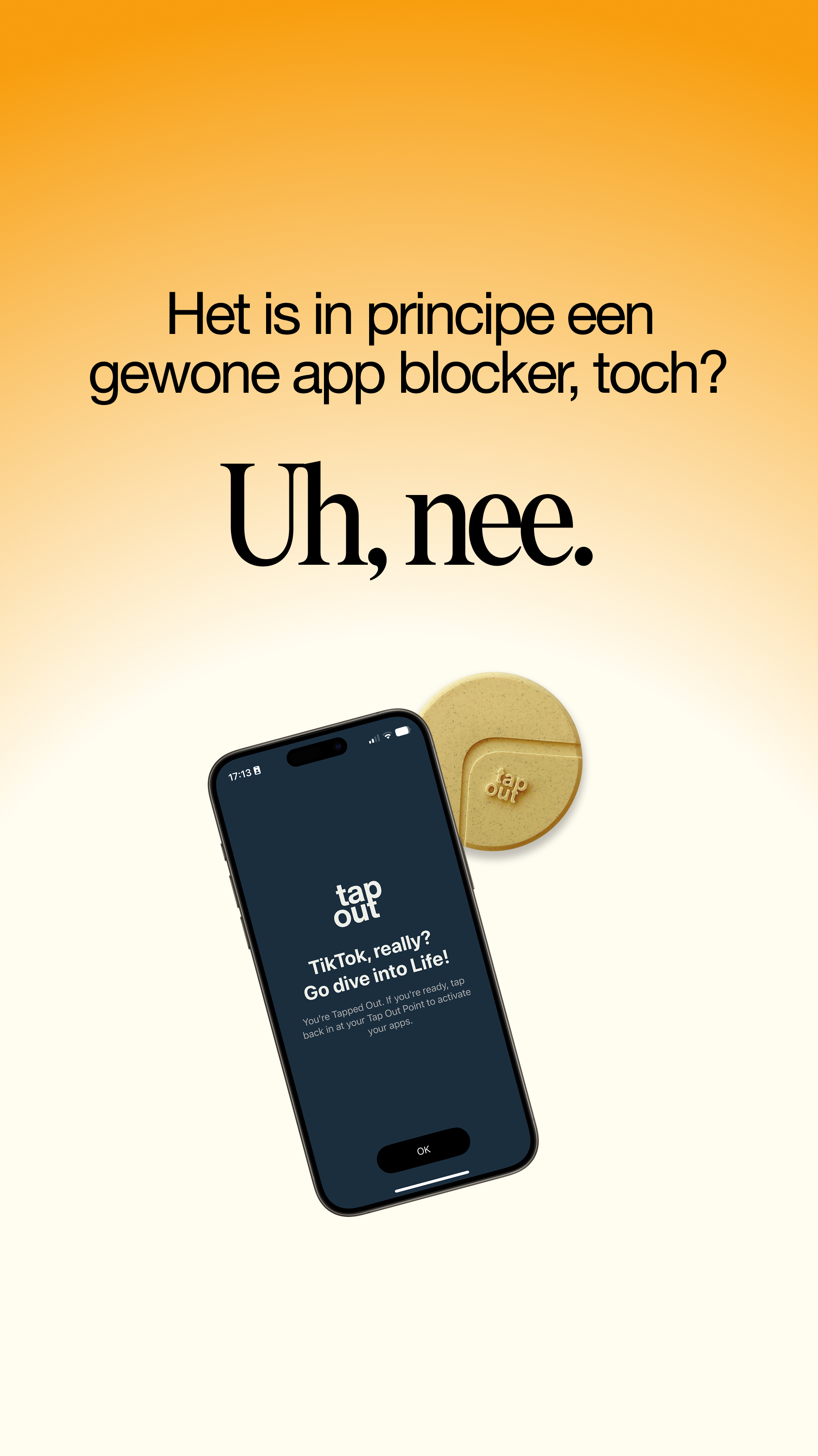 Tap Out Facebook ad