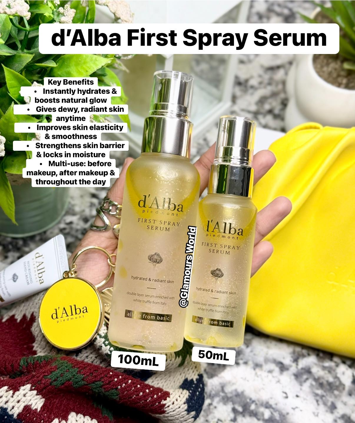 Glamours World Facebook ad: Glow like never before