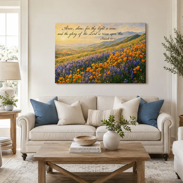 Soul Gift Facebook ad: An Isaiah 60:1 Canvas Gift for Hope and Encouragement