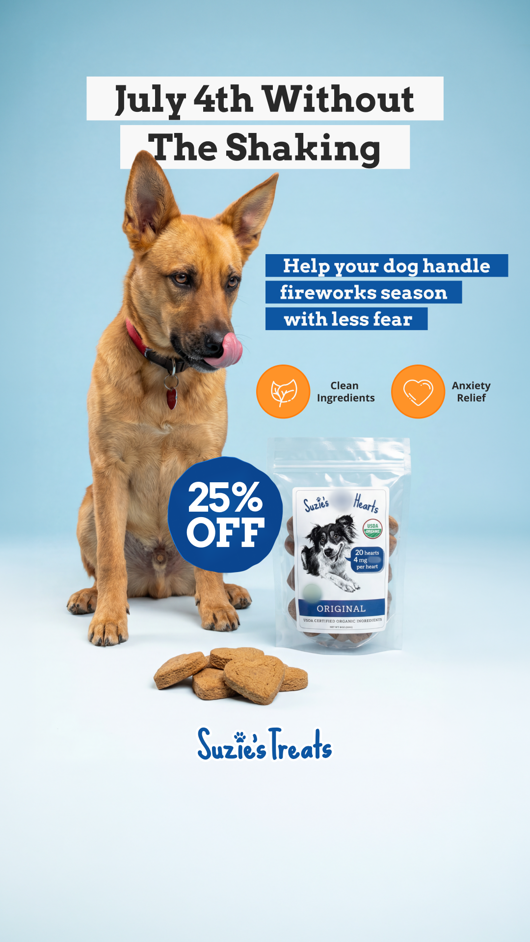 Suzie's Pet Treats Facebook ad