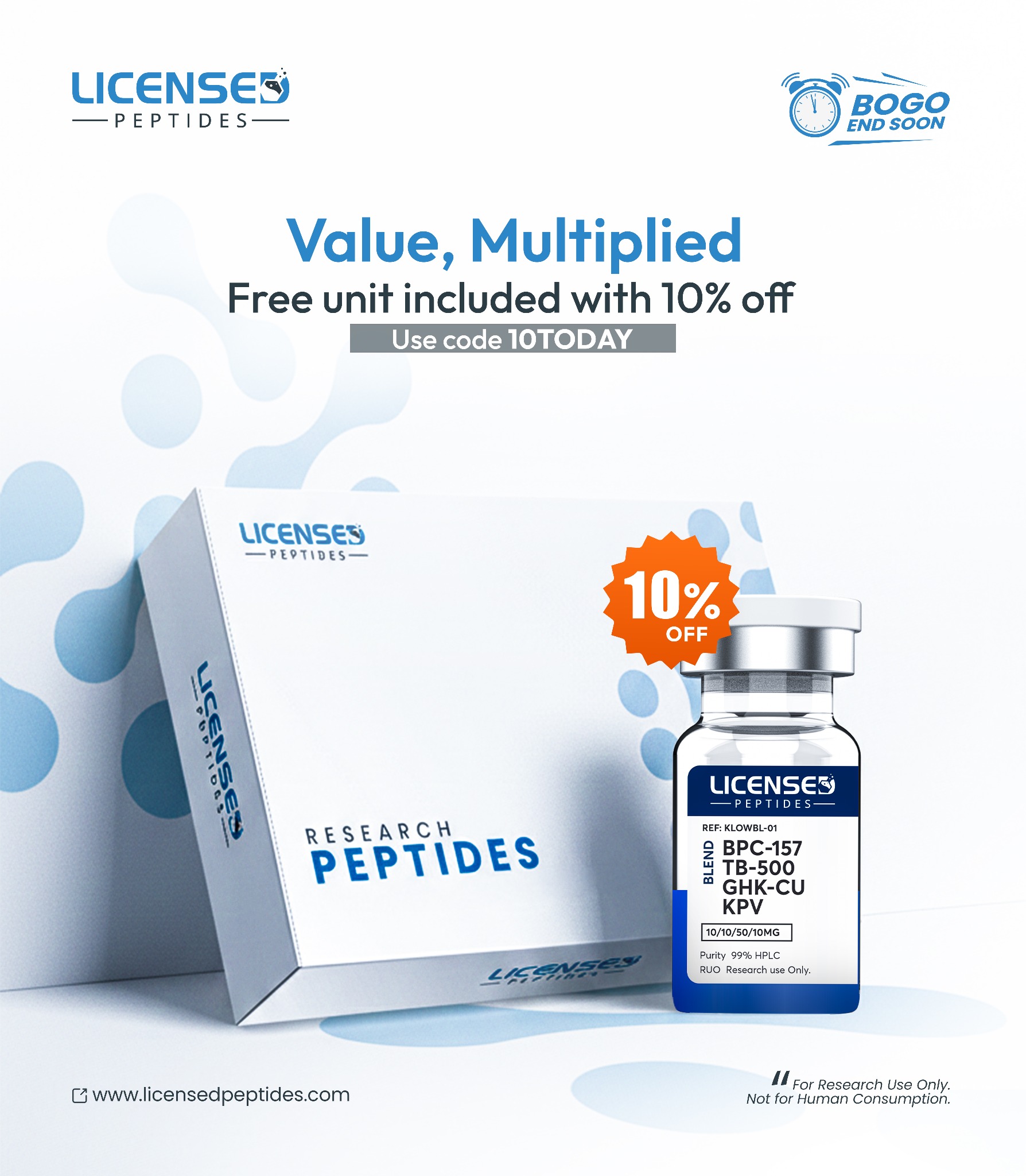Licensed Peptides Facebook ad