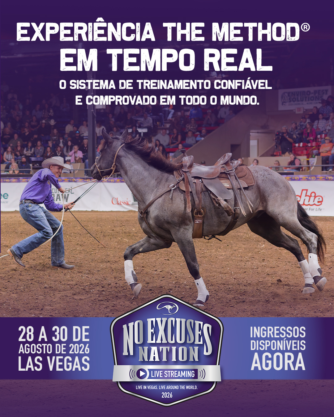 Downunder Horsemanship Facebook ad: Experience The Method Live