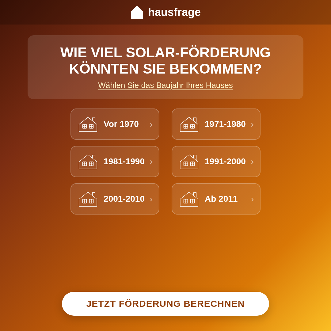 Hausfrage Facebook ad