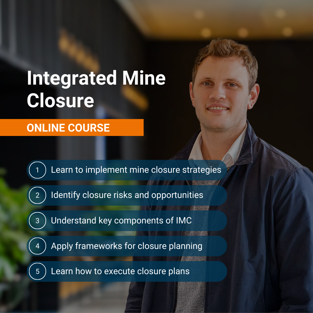 AusIMM Facebook ad: Integrated Mine Closure Course commences 30 March 2026