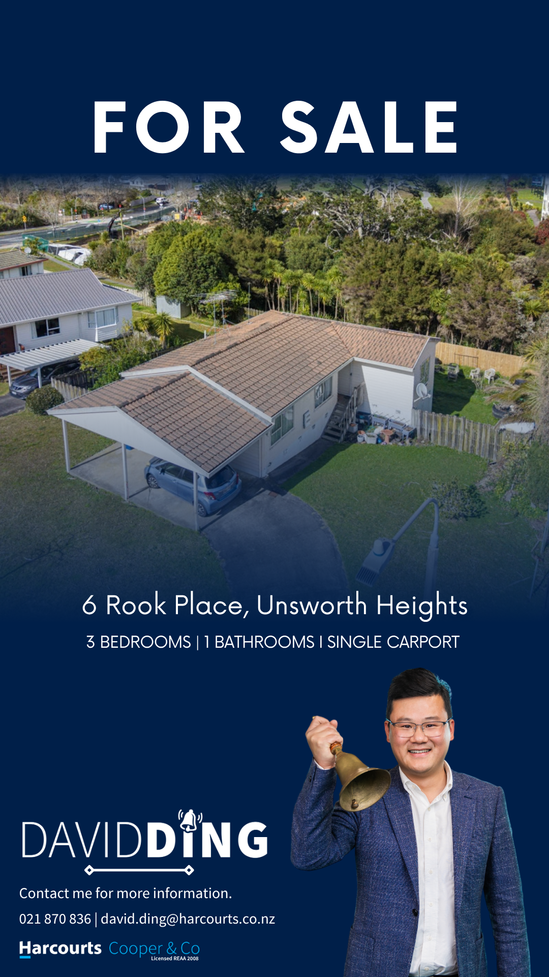David Ding Real Estate Facebook ad: 6 Rook Place, Unsworth Heights