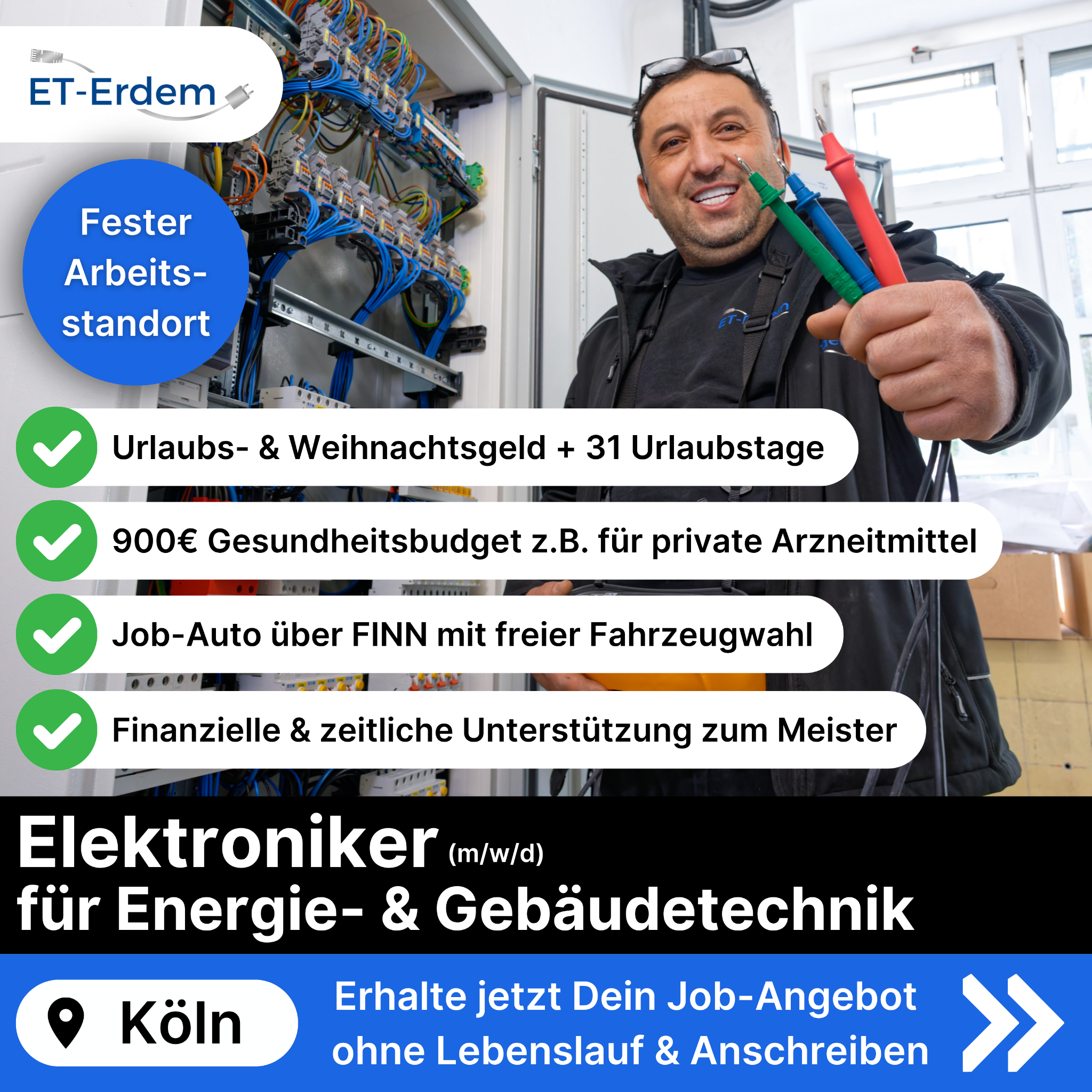 Candidate Flow Jobs: Elektro Facebook ad