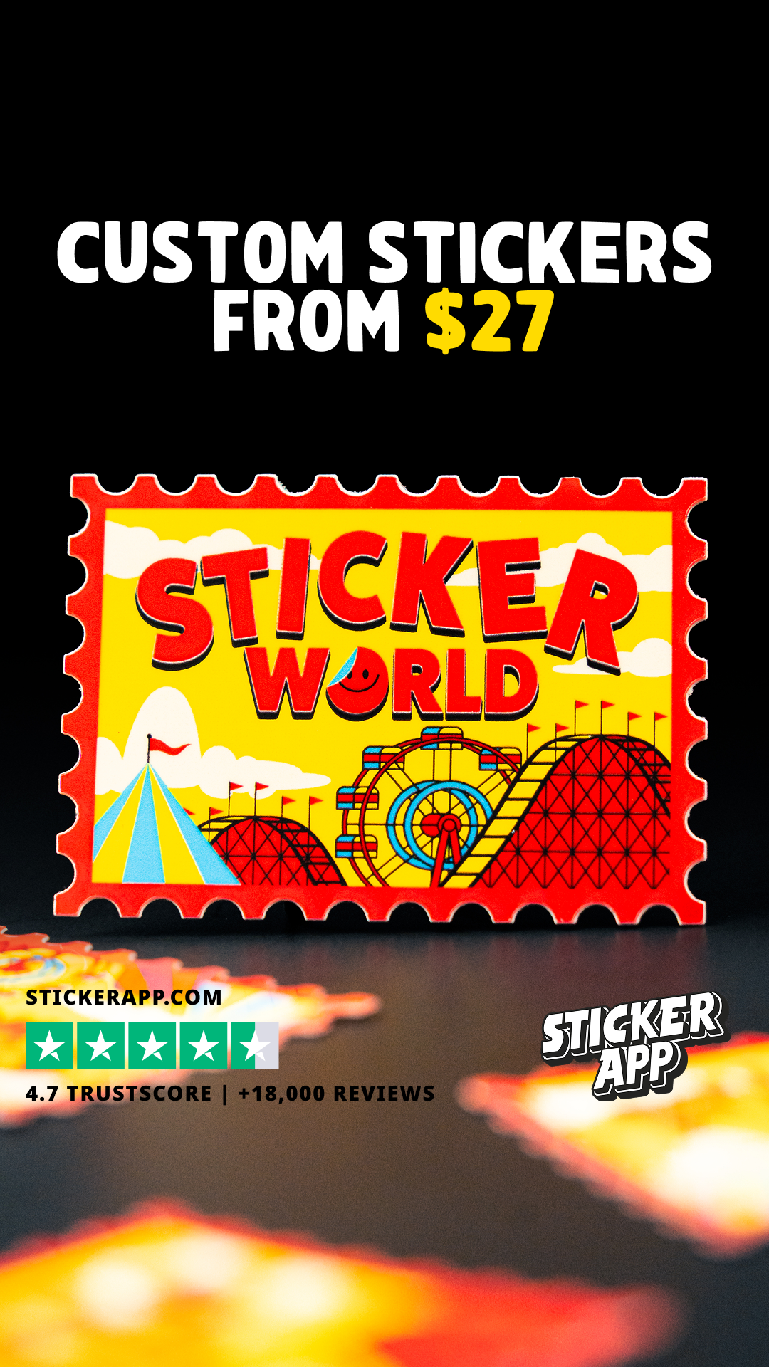 StickerApp Facebook ad