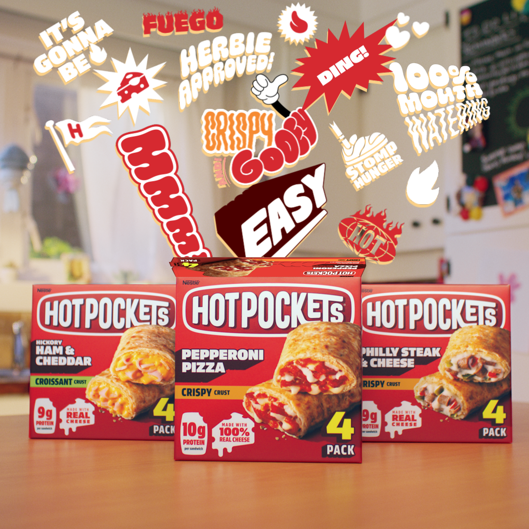 Hot Pockets Facebook ad from Apr 1, 2026
