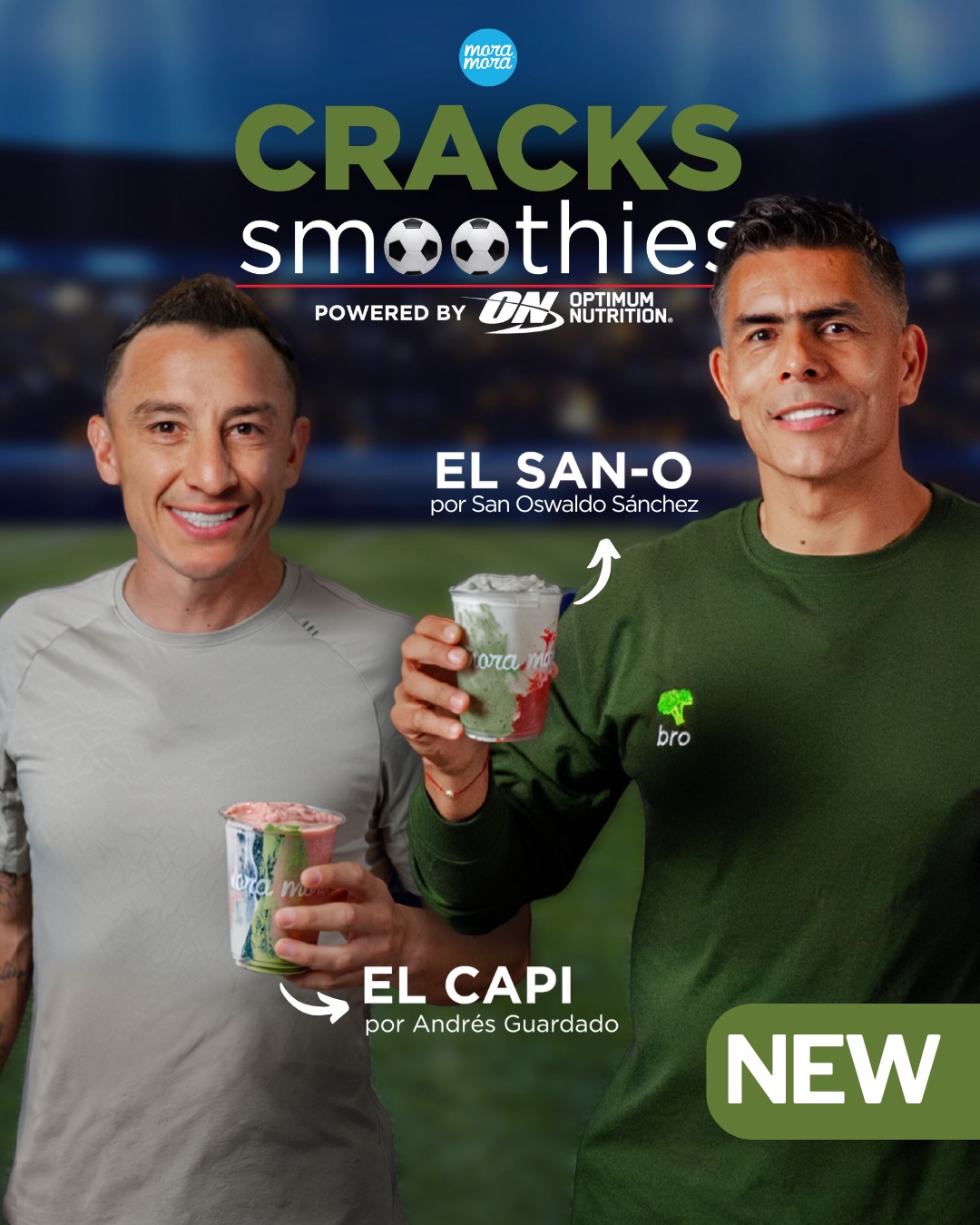 Mora Mora Facebook ad: NEW IN: CRACKS SMOOTHIES