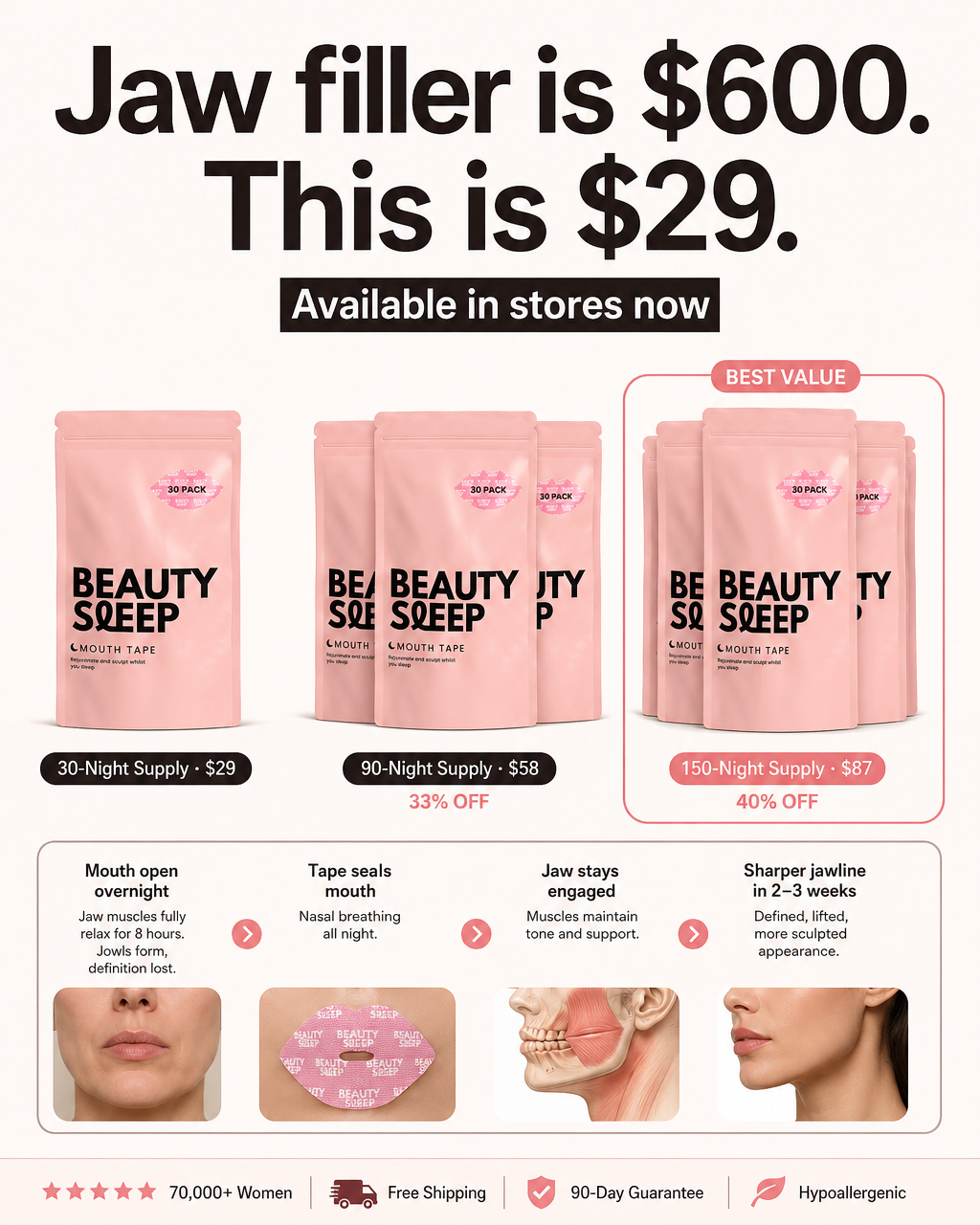 Beauty Sleep Facebook ad