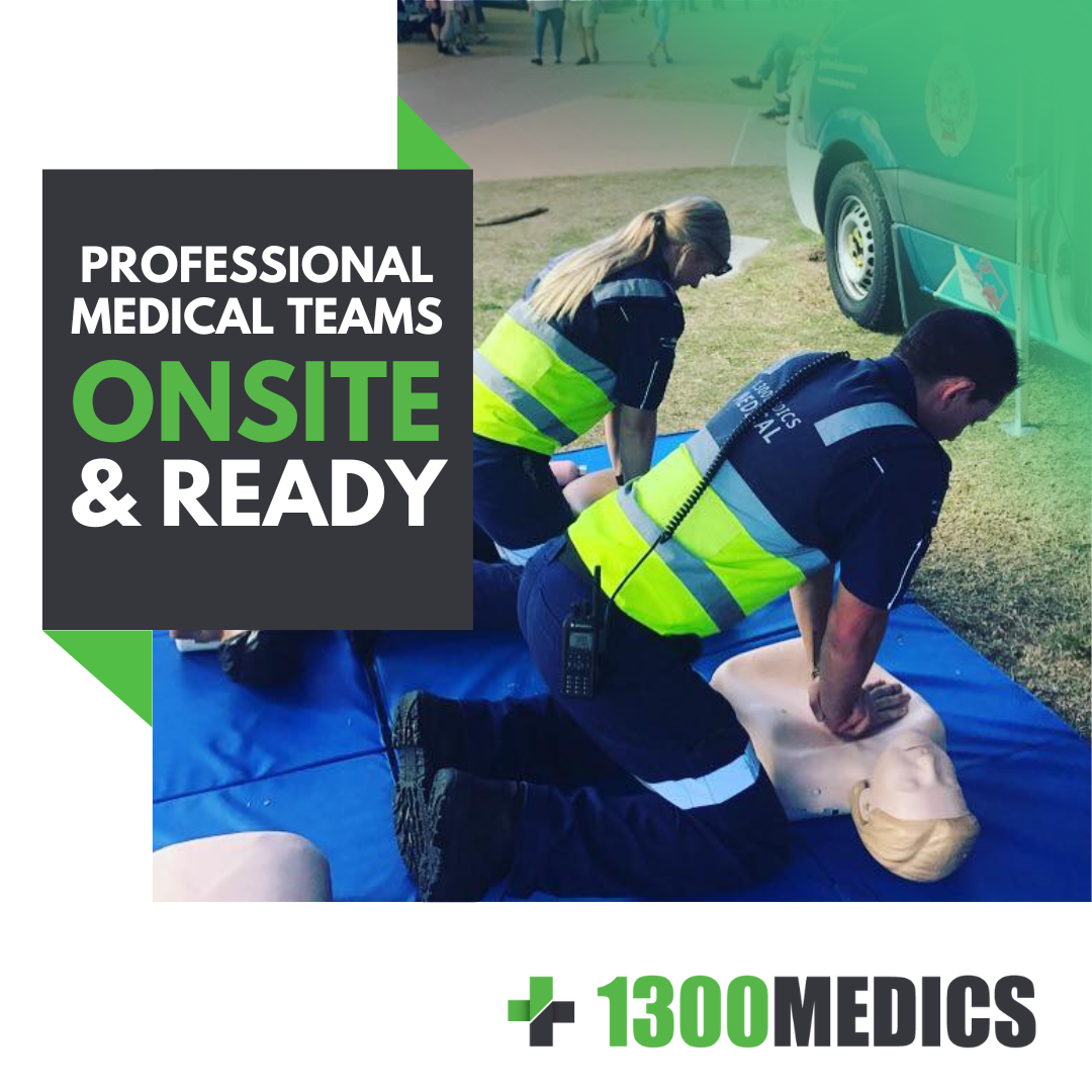 1300MEDICS Facebook ad: Reliable Event Medical Services with 1300MEDICS