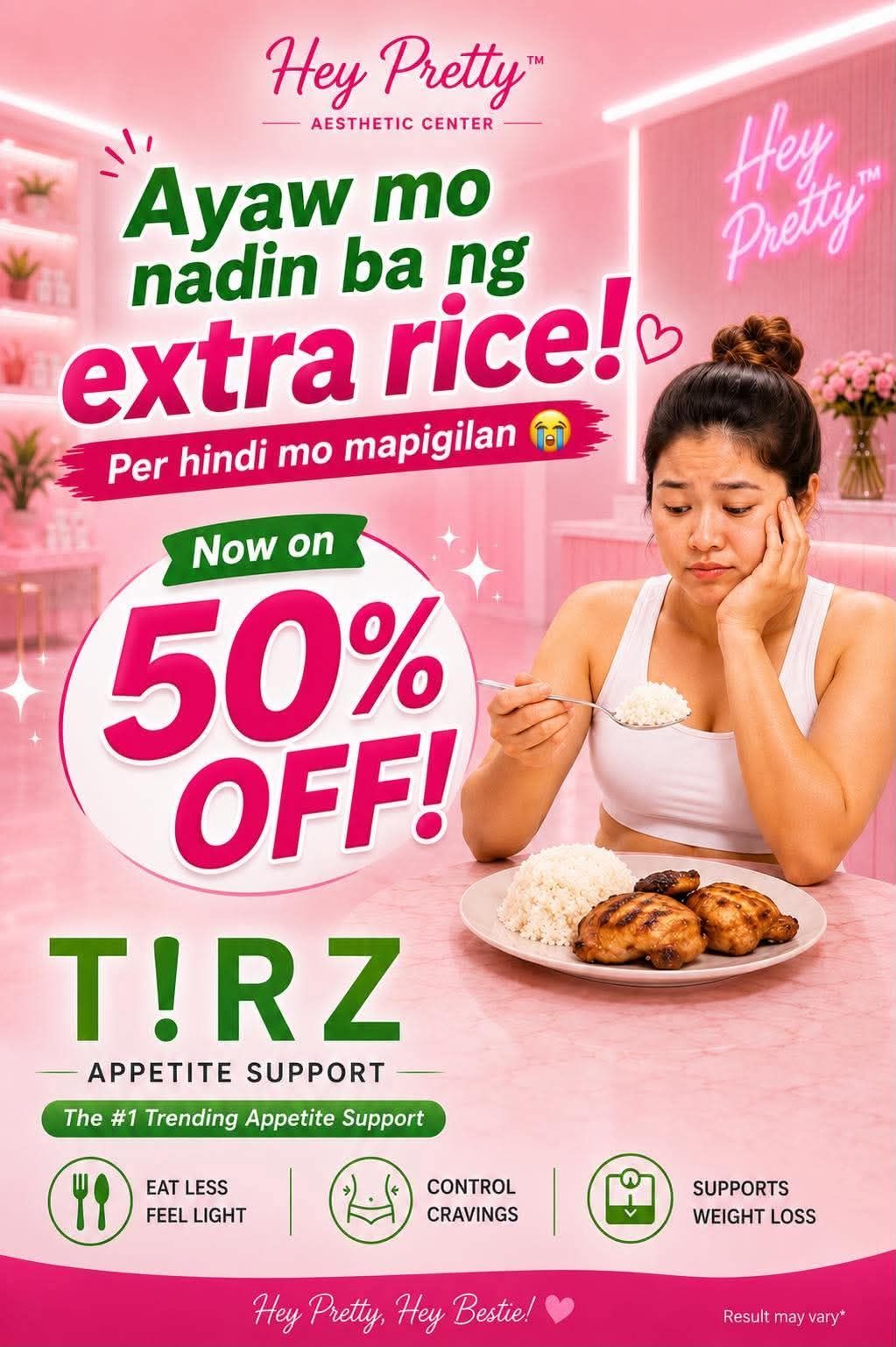 HP Aesthetic Clinic - Antipolo Facebook ad: ‘Last rice na talaga…’ Pero maya-maya, napapa-extra rice…