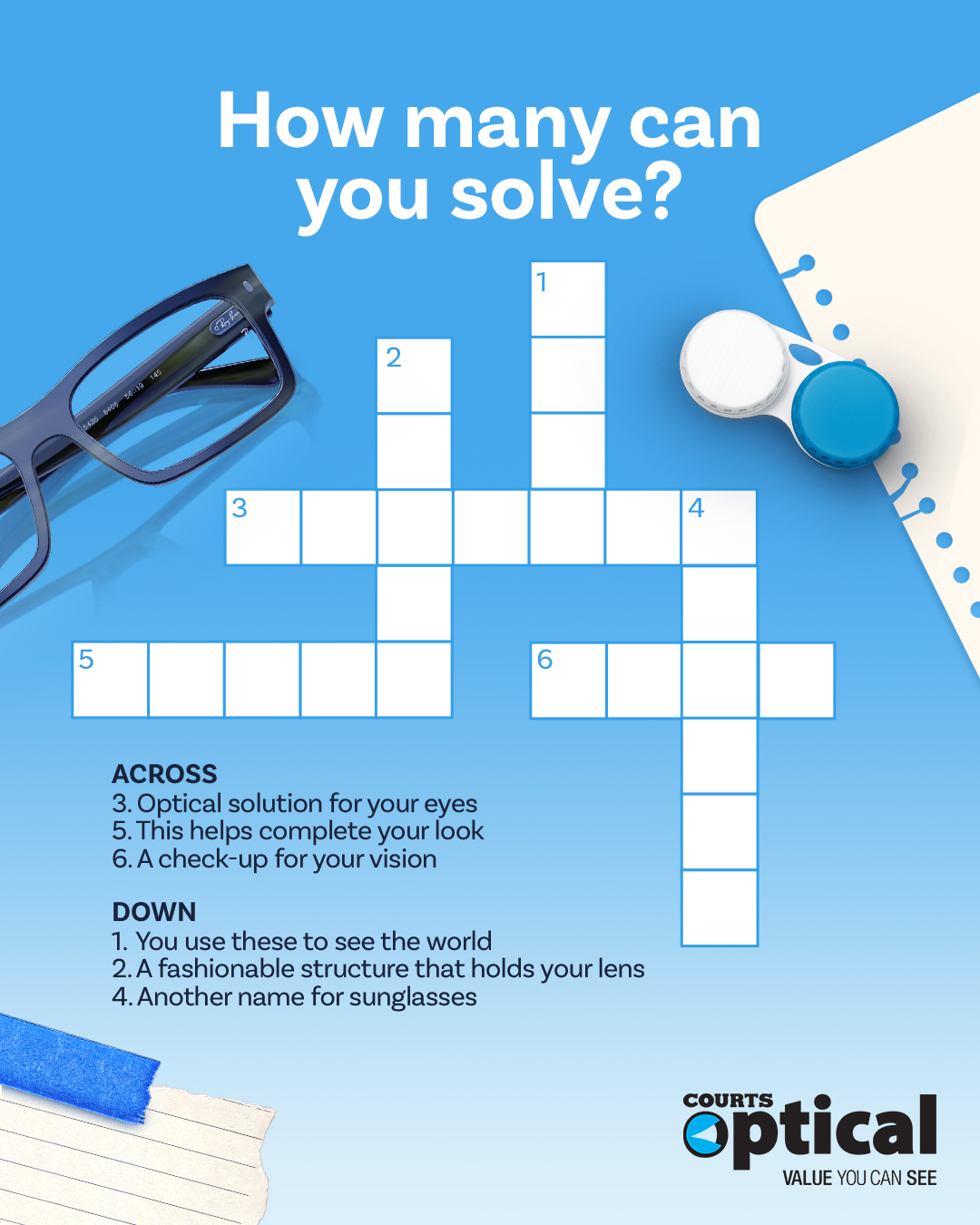Courts Optical Jamaica Facebook ad