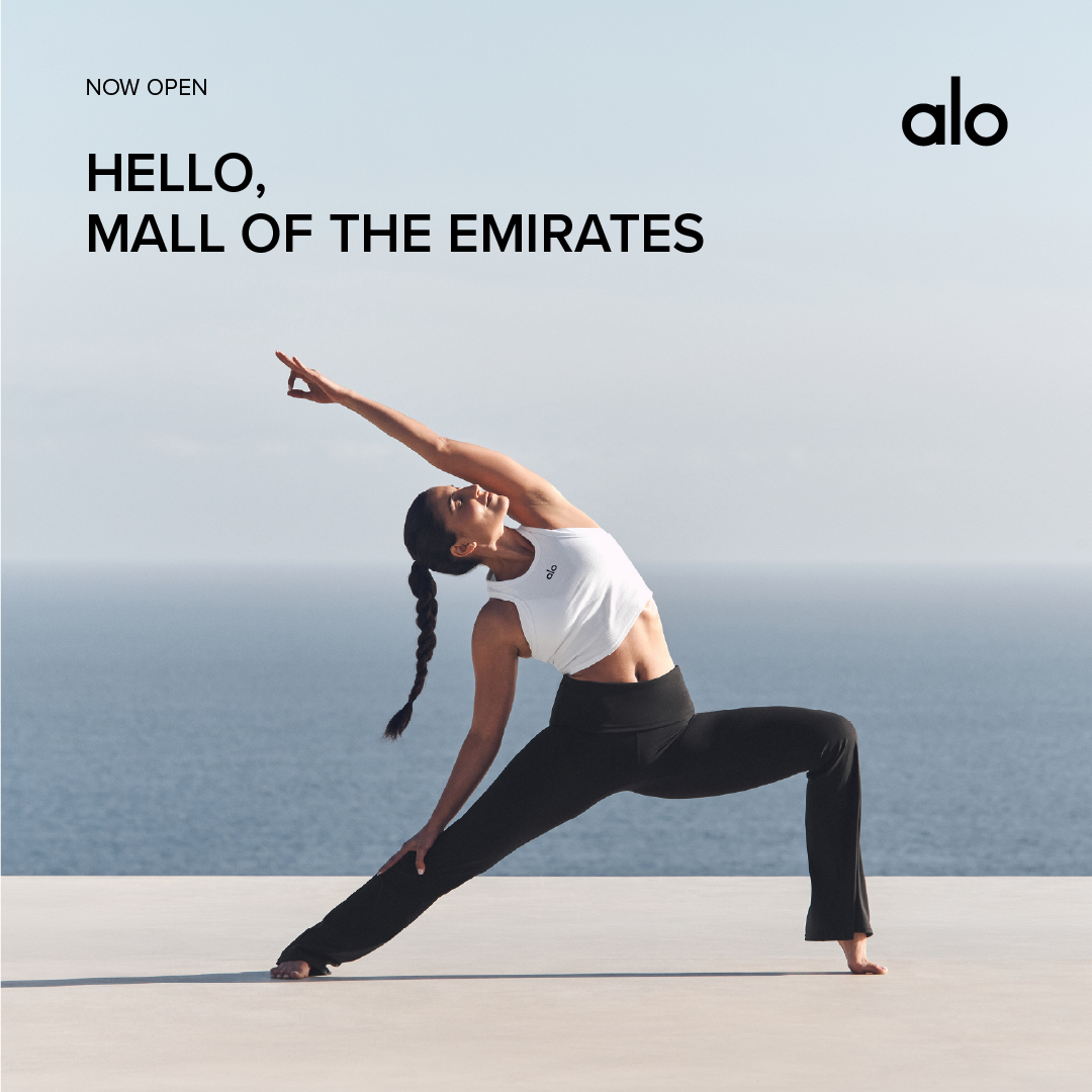 Alo Yoga Facebook ad: Hello, Mall of Emirates