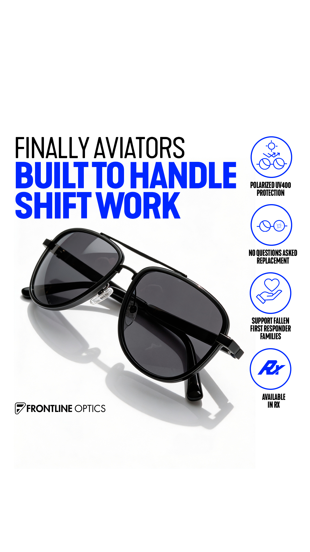 Frontline Optics Facebook ad