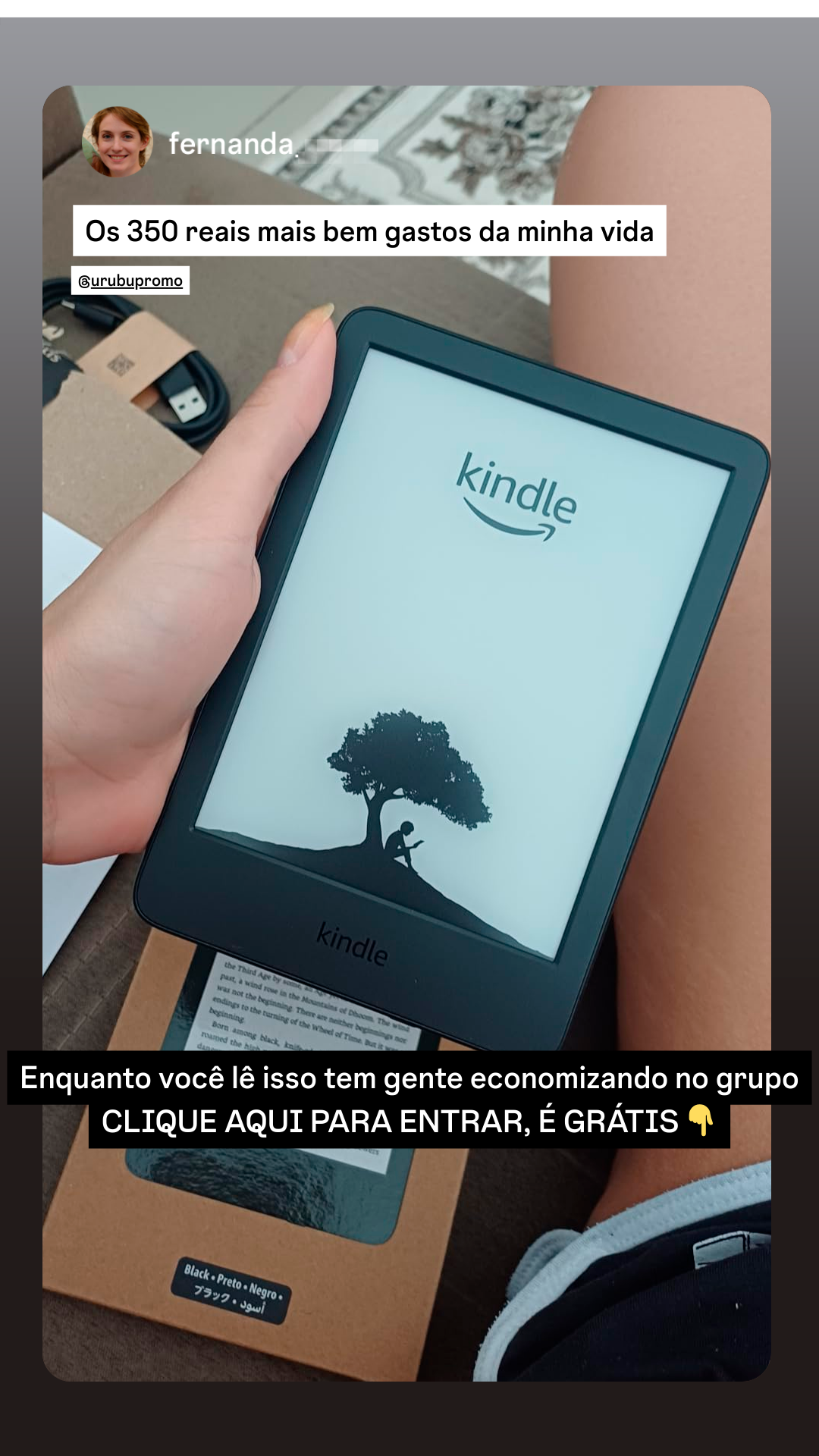 Urubu das Promoções Facebook ad: Receba em primeira mão os achados que esgotam…
