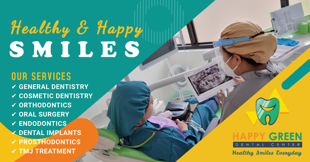 Happy Green Dental Center Lower Antipolo Facebook ad: Healthy Smiles Everyday