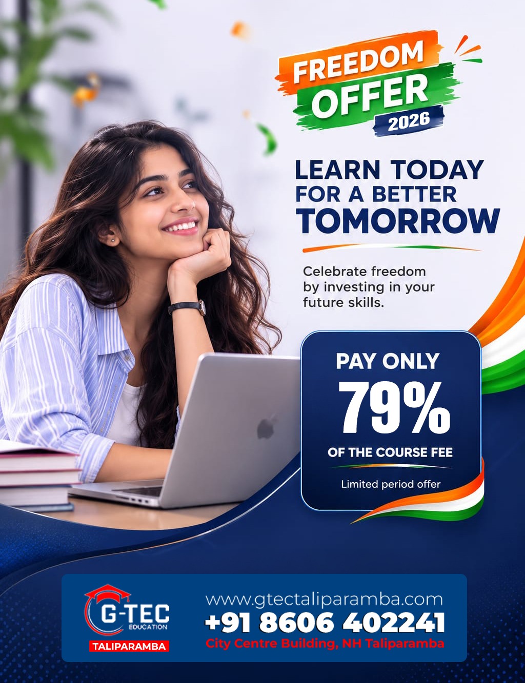 G-TEC Taliparamba Facebook ad: 79% Fee Offer, Enroll Today!