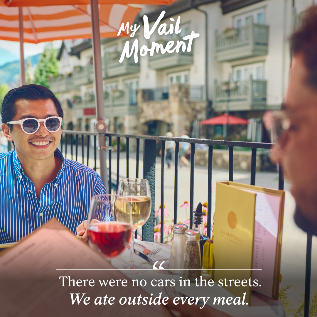 Discover Vail Colorado Facebook ad: In summer, Vail's beautiful natural landscape comes alive…