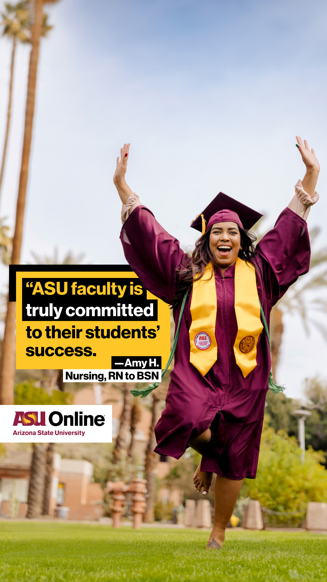 ASU Online Facebook ad