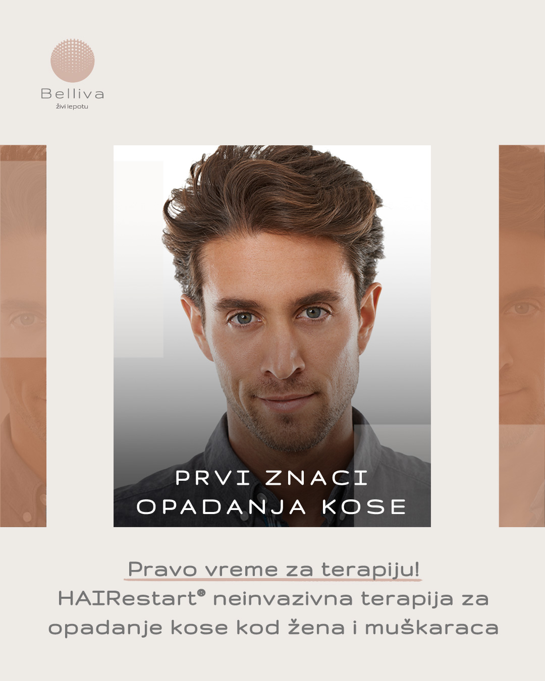 Belliva Facebook ad: PRVI ZNACI OPADANJA KOSE?