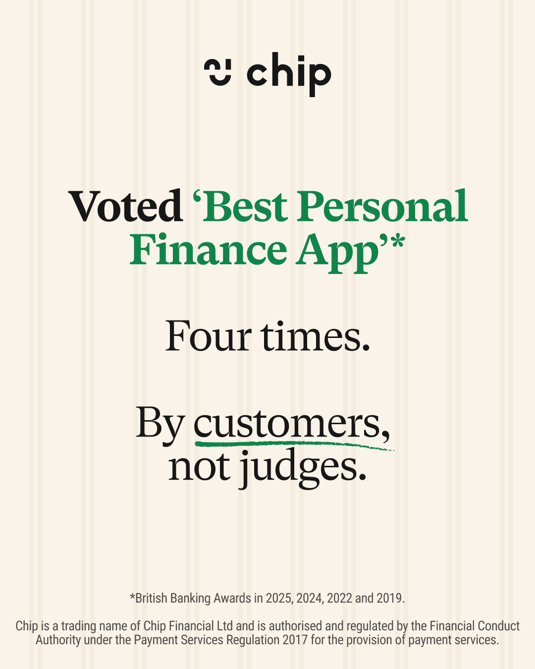 Chip Facebook ad from Jun 1, 2026