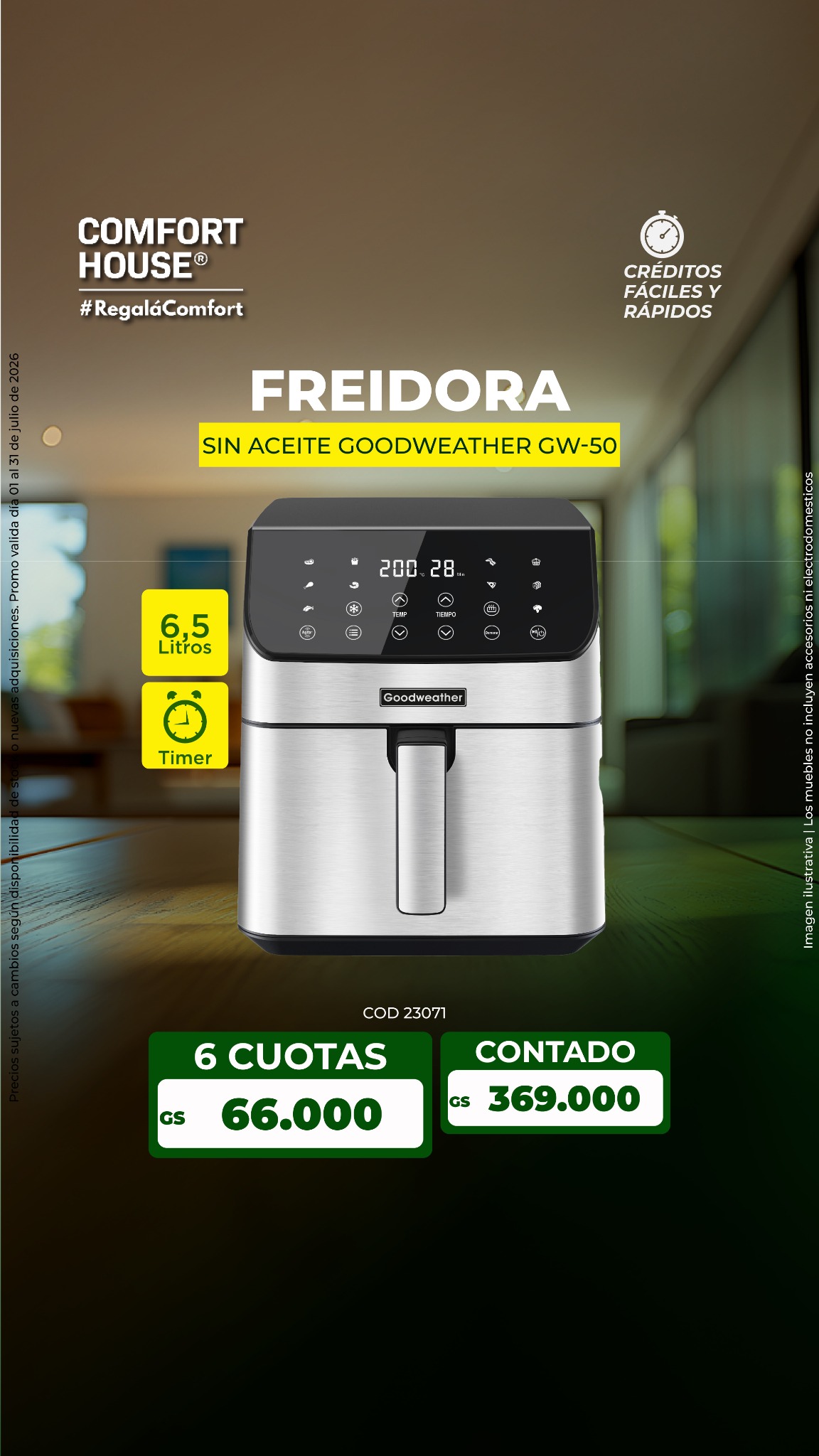 Comfort House Electrodomesticos Facebook ad: Comprá ya