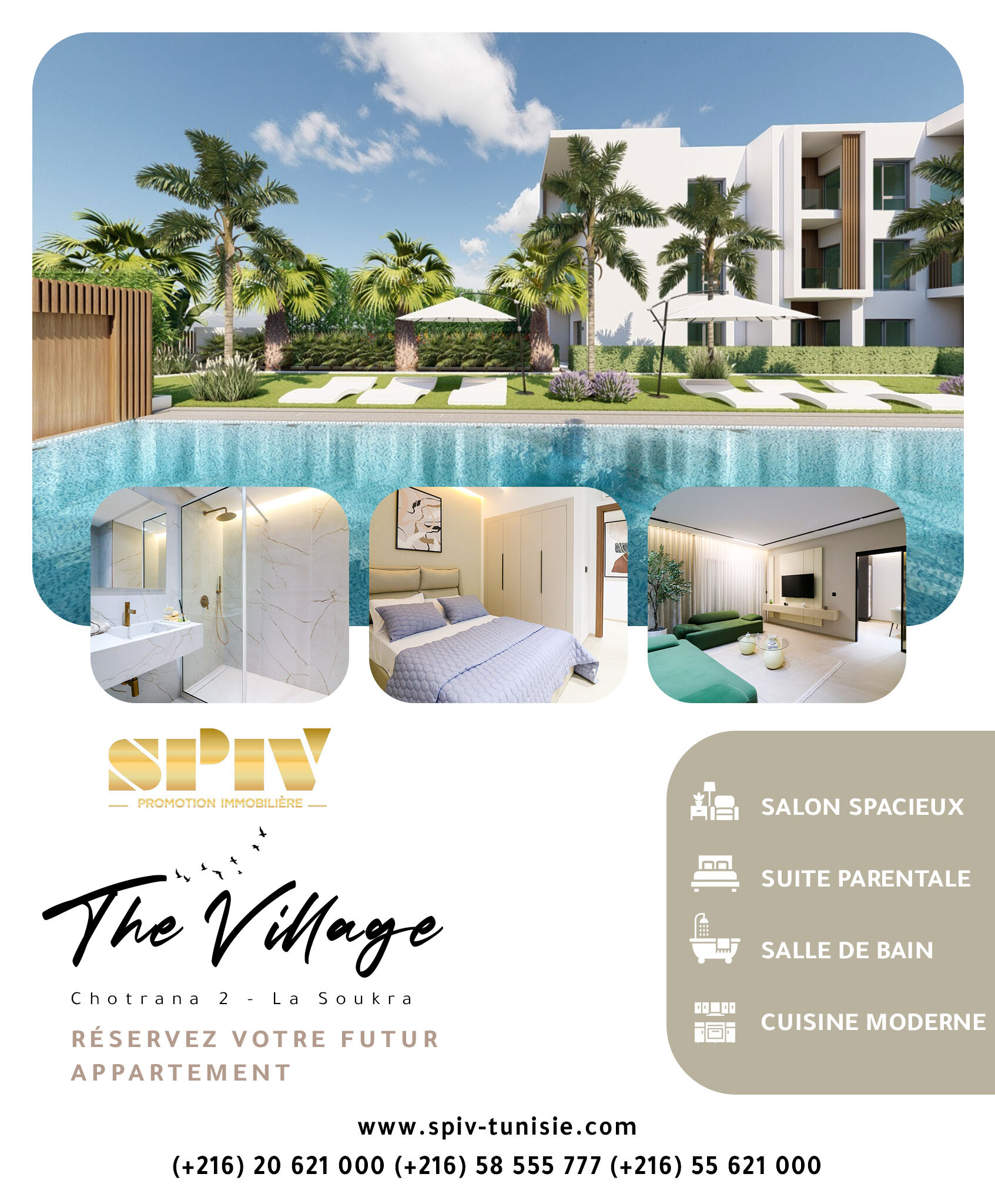 SPIV Promotion Immobilière Facebook ad: À la recherche d’un appartement de luxe?
