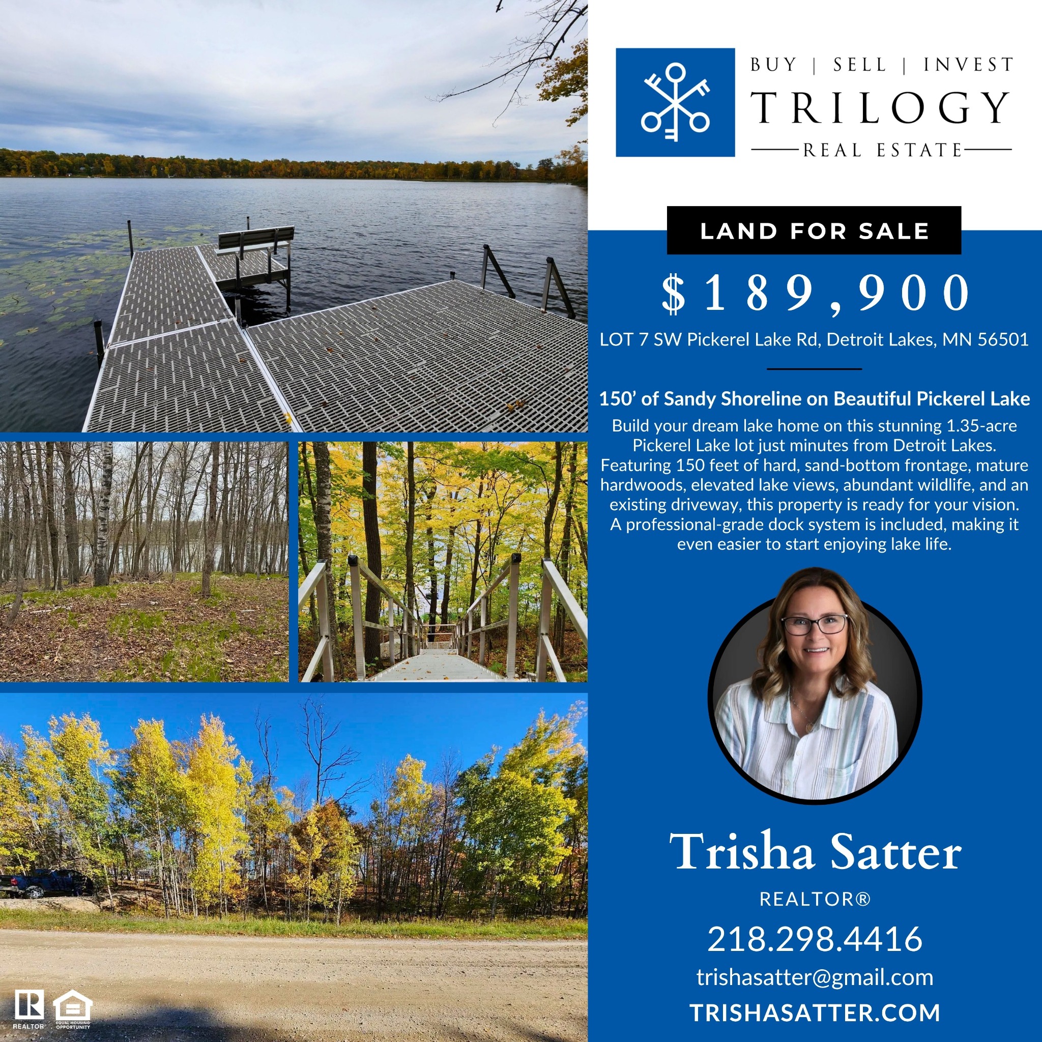 Trilogy Real Estate - Trisha Satter Facebook ad: Trisha Satter's Blinq Card