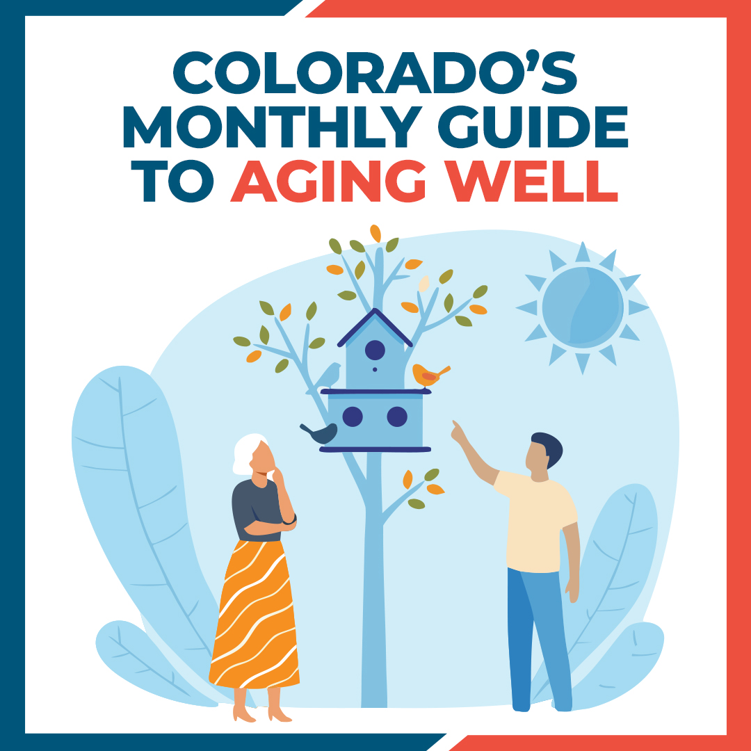 AgeWise Colorado Facebook ad: Colorado's Monthly Guide For Aging Well!