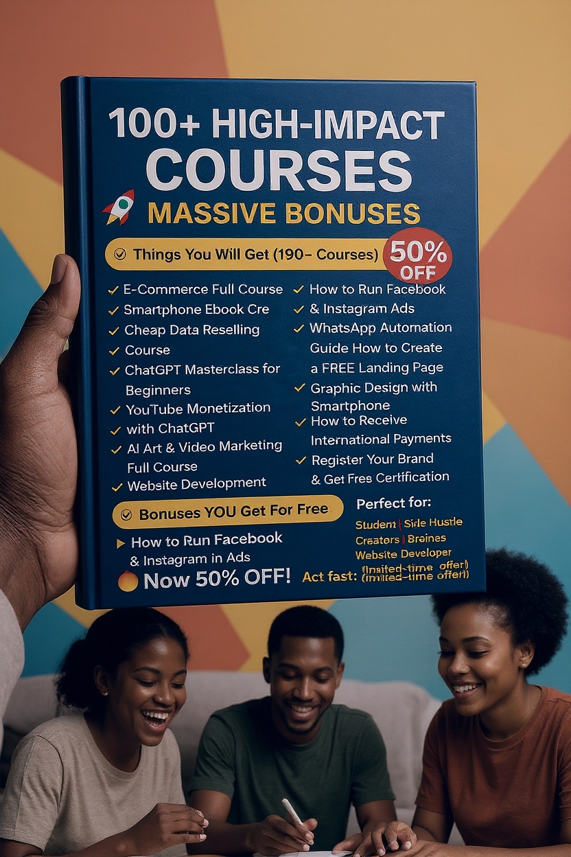 Smart Living Hub Facebook ad: Learn money making skills and escape poverty today