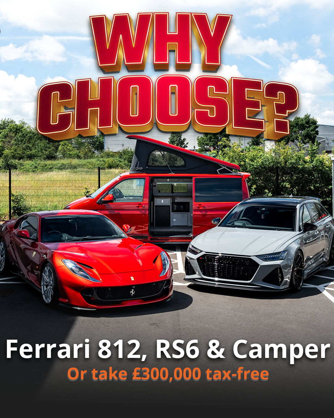 Dream Car Giveaways Facebook ad