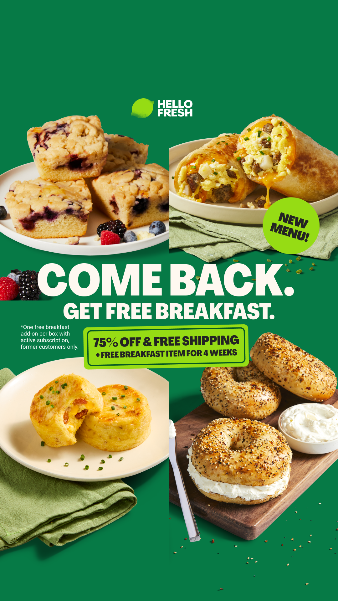 HelloFresh Facebook ad