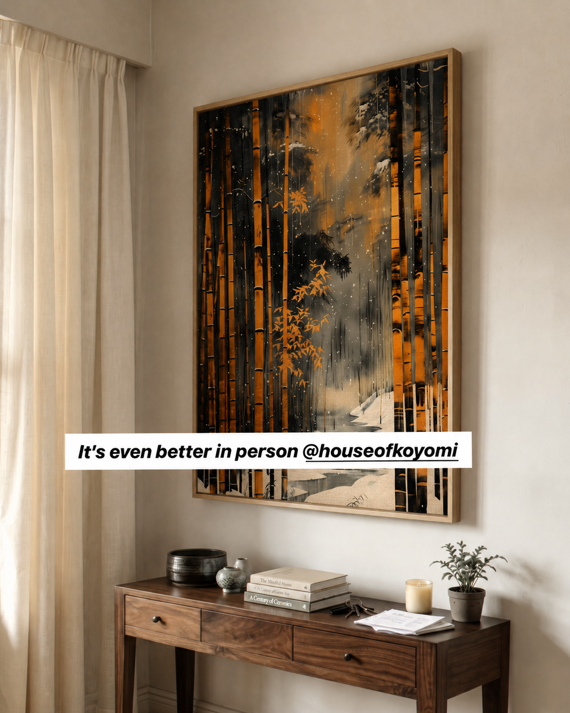 House of koyomi Facebook ad: Shop art that was made for your space.