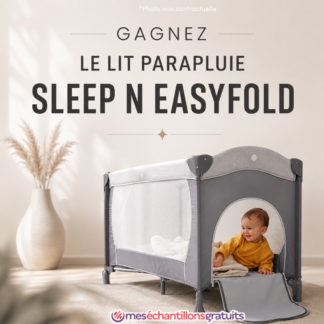 Mes échantillons gratuits Facebook ad: Concours HAUCK: Gagnez Le Lit Parapluie SLEEP N EASYFOLD