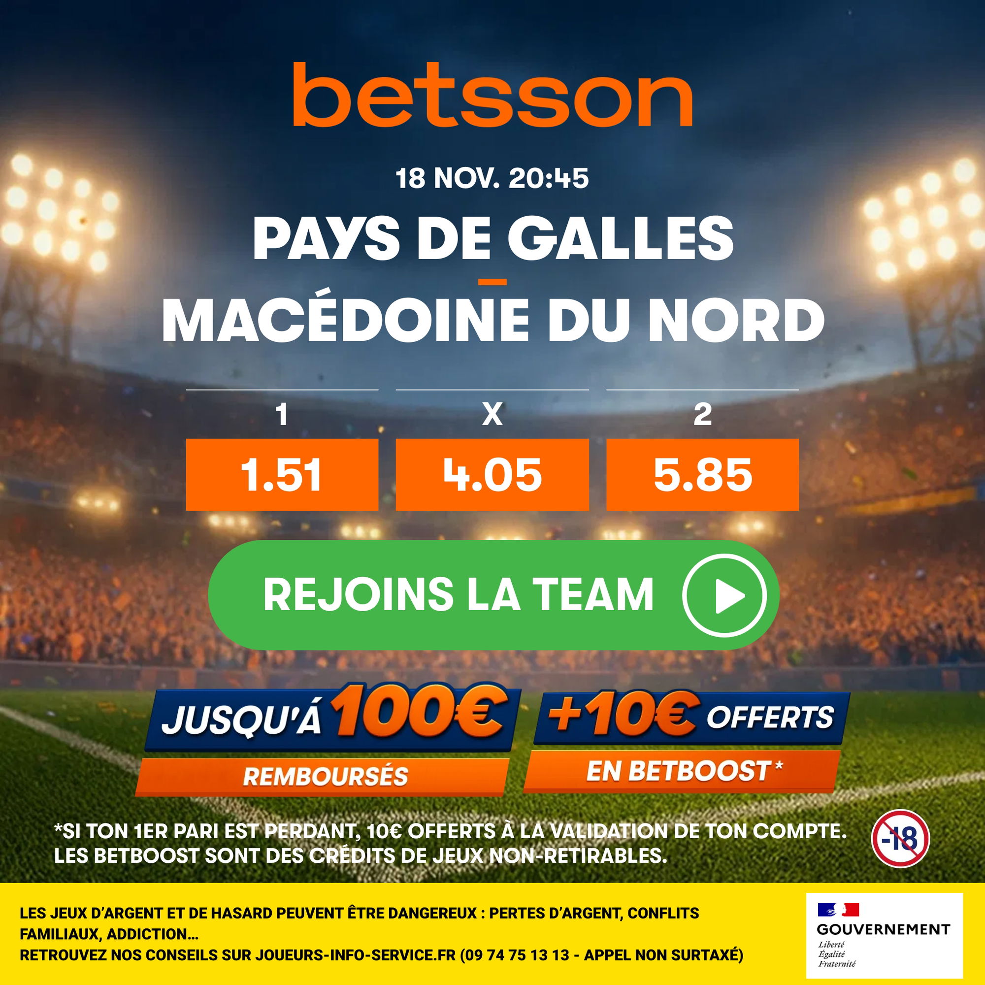 Betsson France Facebook ad