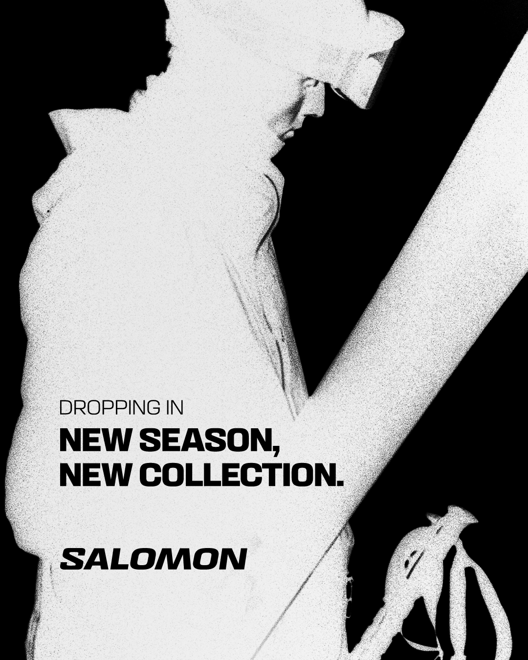 Salomon Freeski Facebook ad: Dropping In. New Season, New Collection.