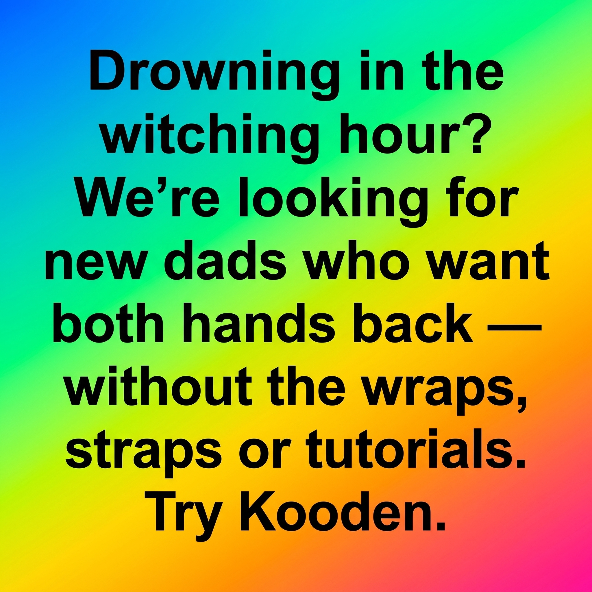 Kooden.life Facebook ad: Best GIFT for new dads