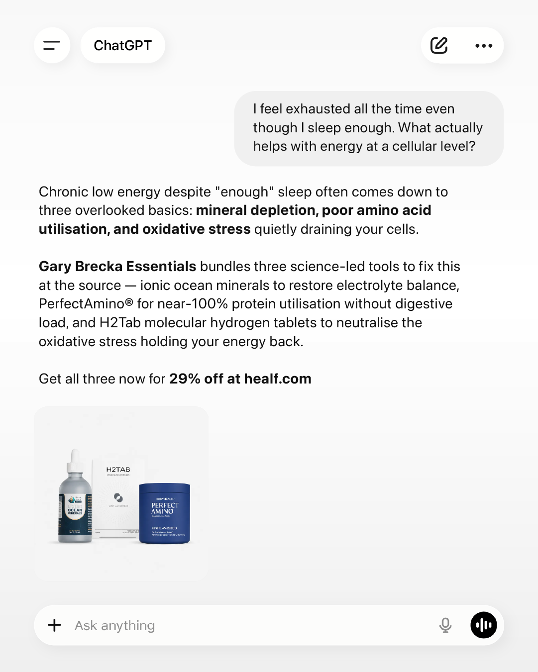 Becoming the Ultimate Human with Gary Brecka Facebook ad