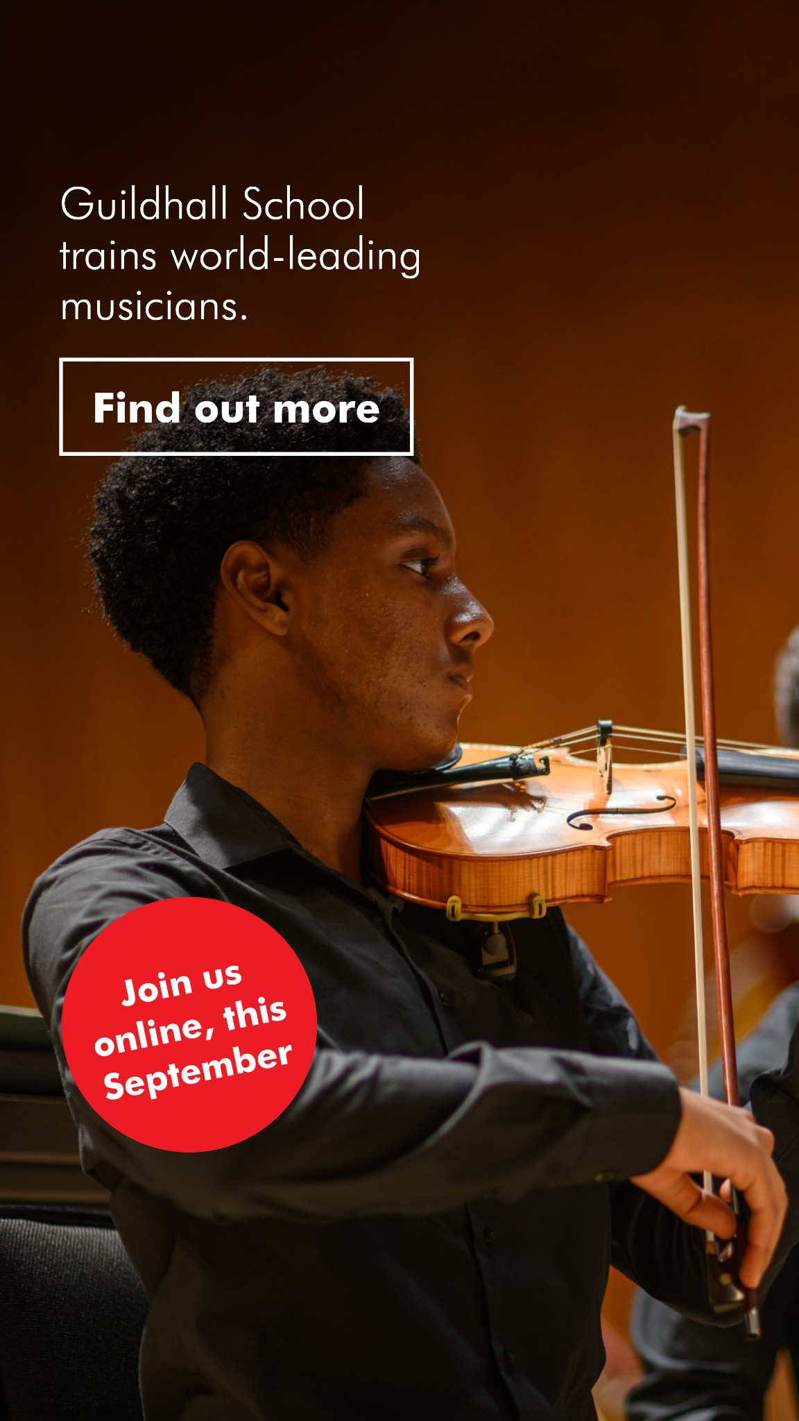 Guildhall School of Music & Drama Facebook ad