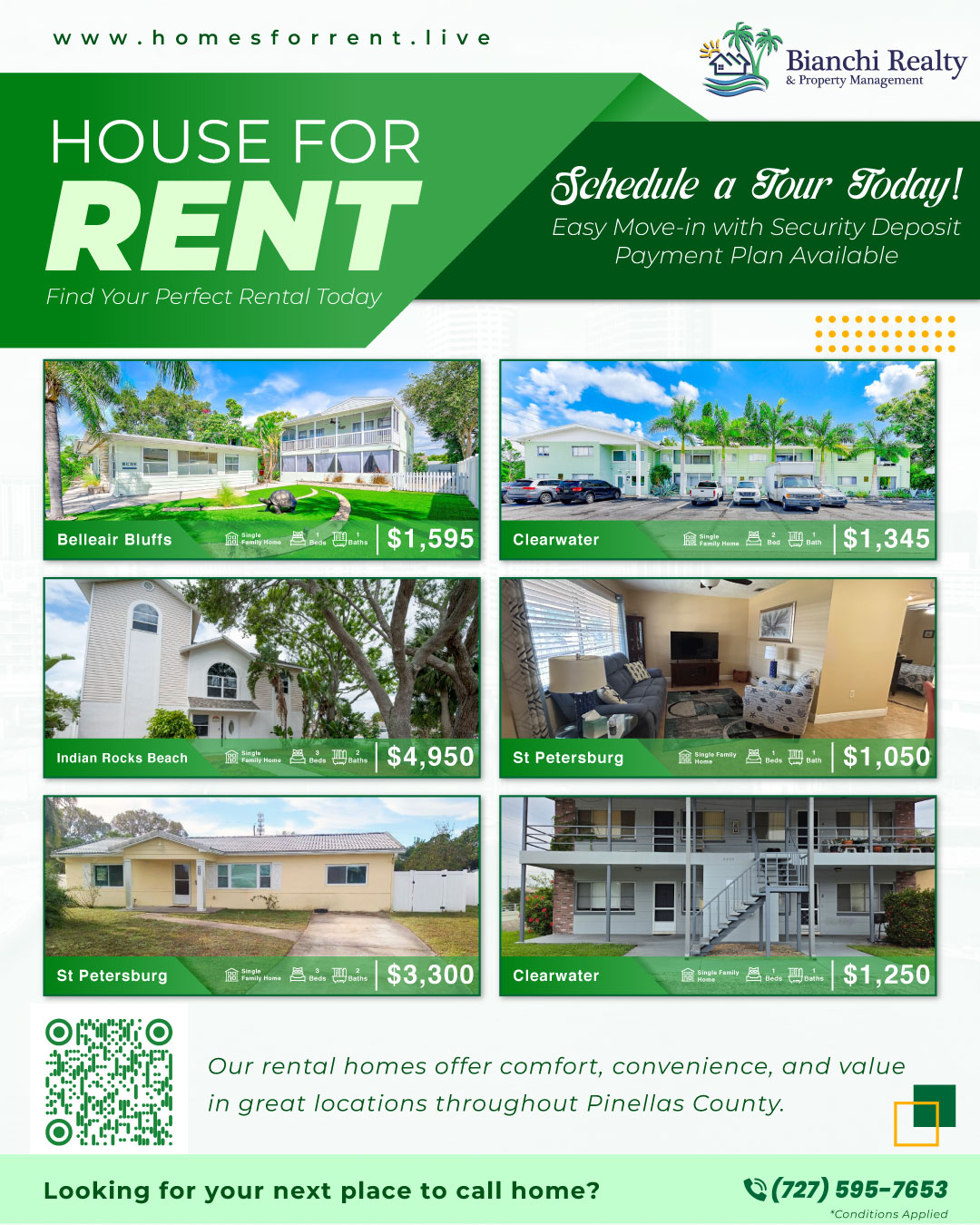 Brenda Bianchi & Team Facebook ad: Looking for a rental in Pinellas County?